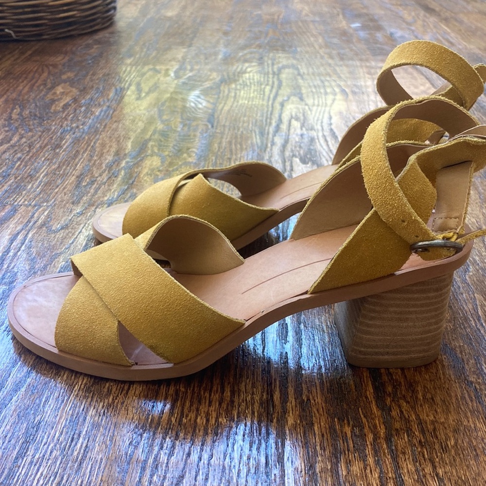 Dolce Vita Genuine Suede Heeled Sandals